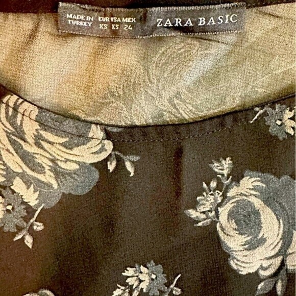 Zara Women's Floral Blouse Size XS - Picture 10 of 14